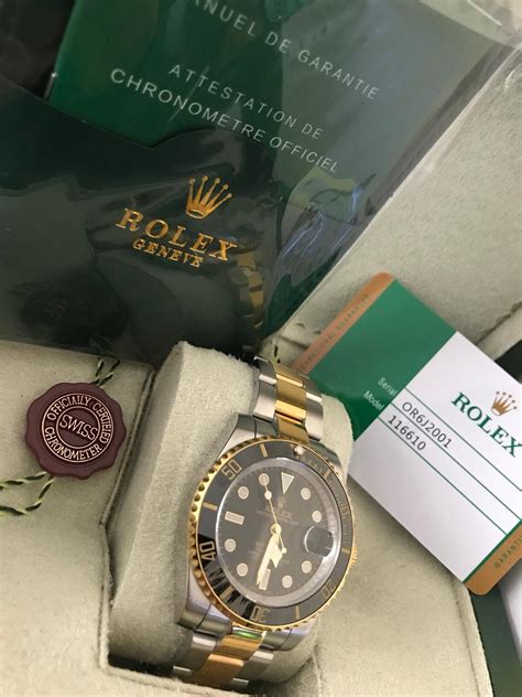 rolex model 116610 serial or6j2001.